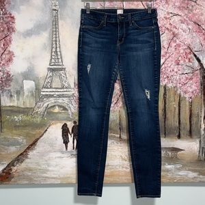 Rich & Skinny Distressed w Fading Dark Wash Jeans sz 29 EUC